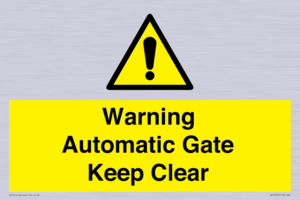 Warning Automatic Gate Keep Clear